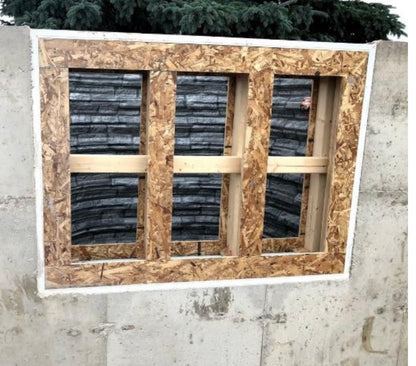 37"x 24" Pour in Place Basement Window